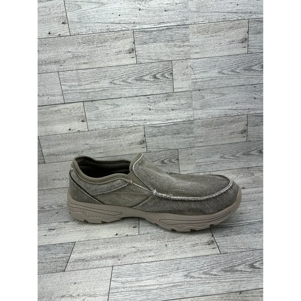 Skechers Men Relaxed Fit Memory Foam Slip On Loafers Taupe 58895S Size 9.5